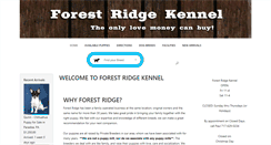 Desktop Screenshot of forestridgekennels.com