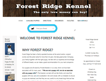 Tablet Screenshot of forestridgekennels.com
